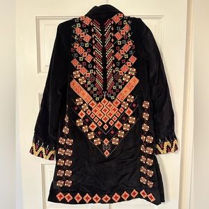 Miss Me Vintage Velour Embroidered Jacket